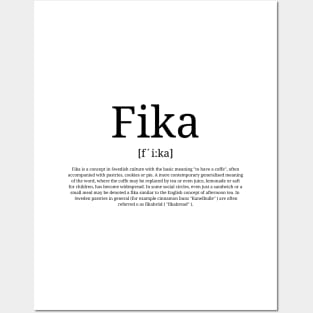 Fika definition sweden social coffee break Posters and Art